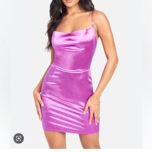 Bebe mini dress - fuchsia / purple / radiant orchid